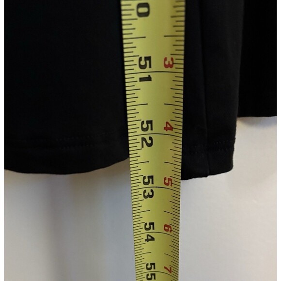 QUINCE Tencel Jersey Midi True Wrap Dress Women XL Black Short Sleeve Minimal - Picture 11 of 12